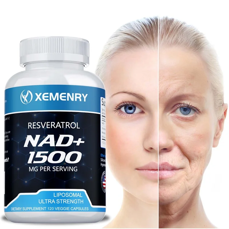 Resveratrol Capsule Anti Aging - NAD+ Supplements - Contains Resveratrol To