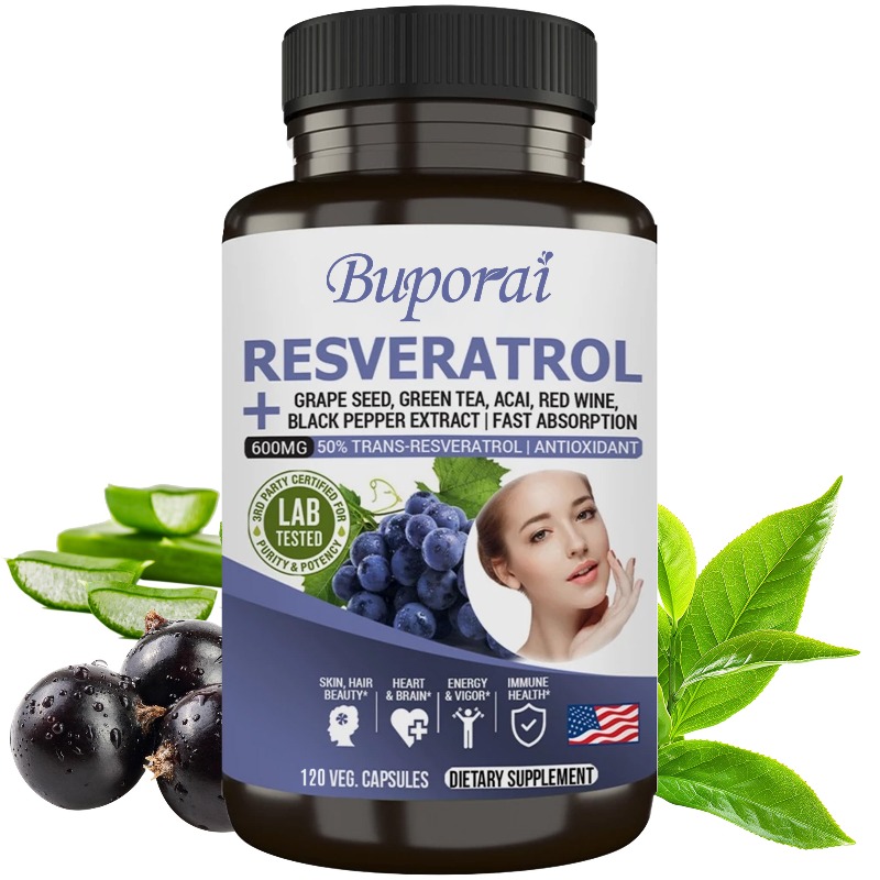 Resveratrol Capsule Anti Aging - Resveratrol Capsules - Antioxidant, Anti-aging, Support