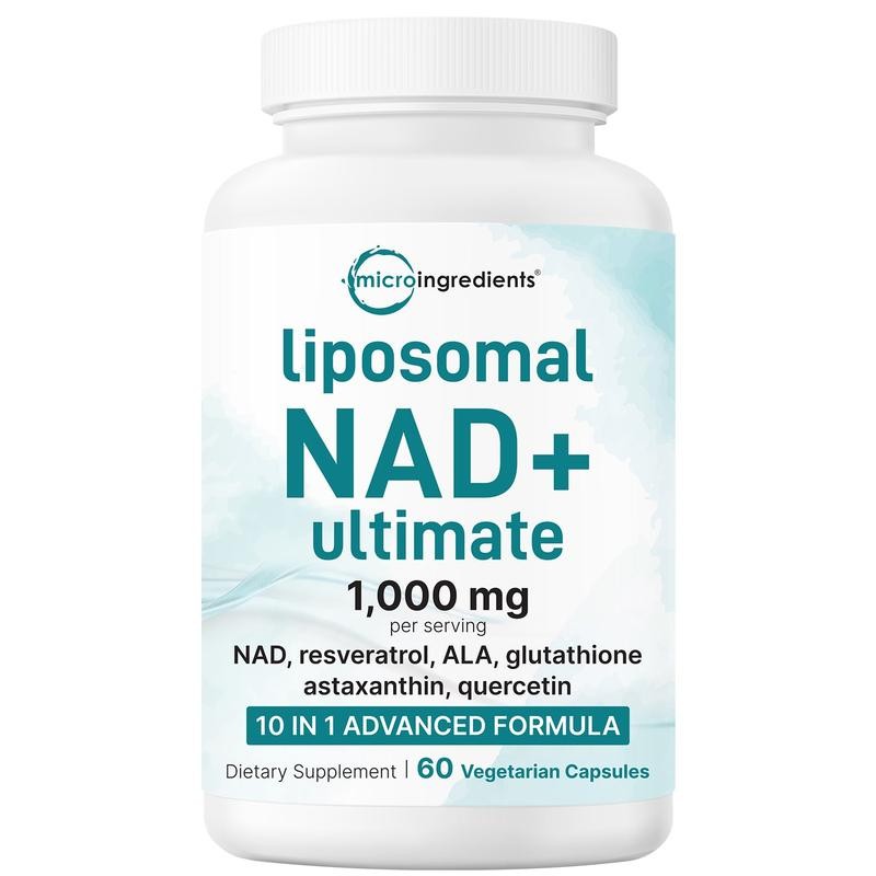 Resveratrol Capsule Anti Aging - Extra Strength NAD Supplement 1000 Mg