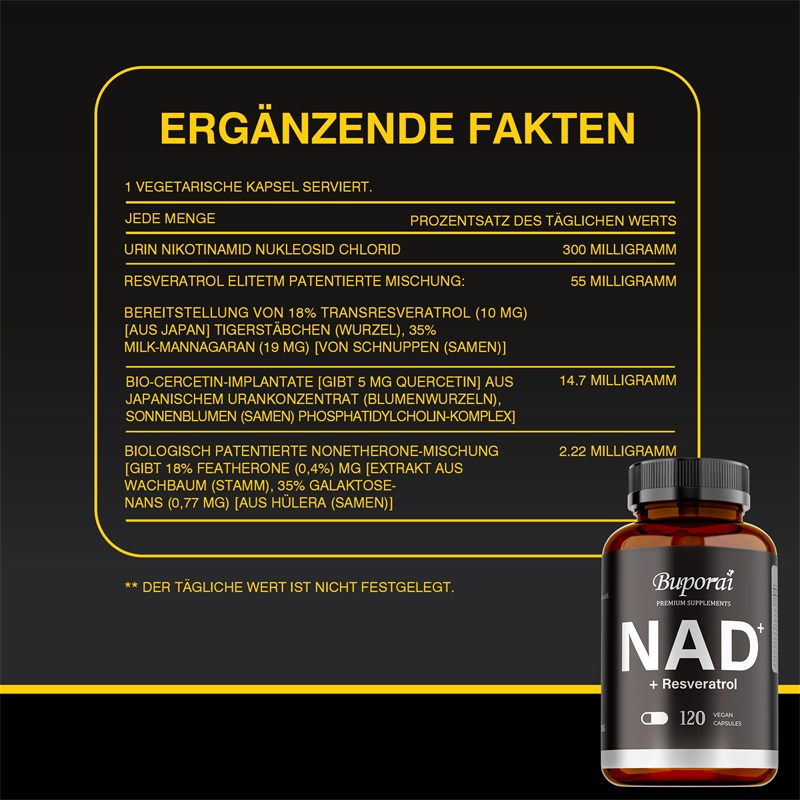 NAD+ Supplements - Anti-aging, - Resveratrol Capsule Anti Aging recension och pris