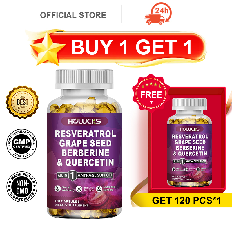 Buy 1 Get 1 Free! Resveratrol  - Resveratrol Capsule Anti Aging recension och pris