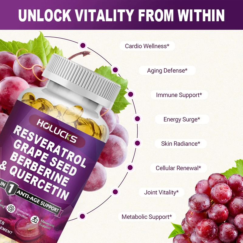 Buy 1 Get 1 Free! Resveratrol  - Resveratrol Capsule Anti Aging recension och pris