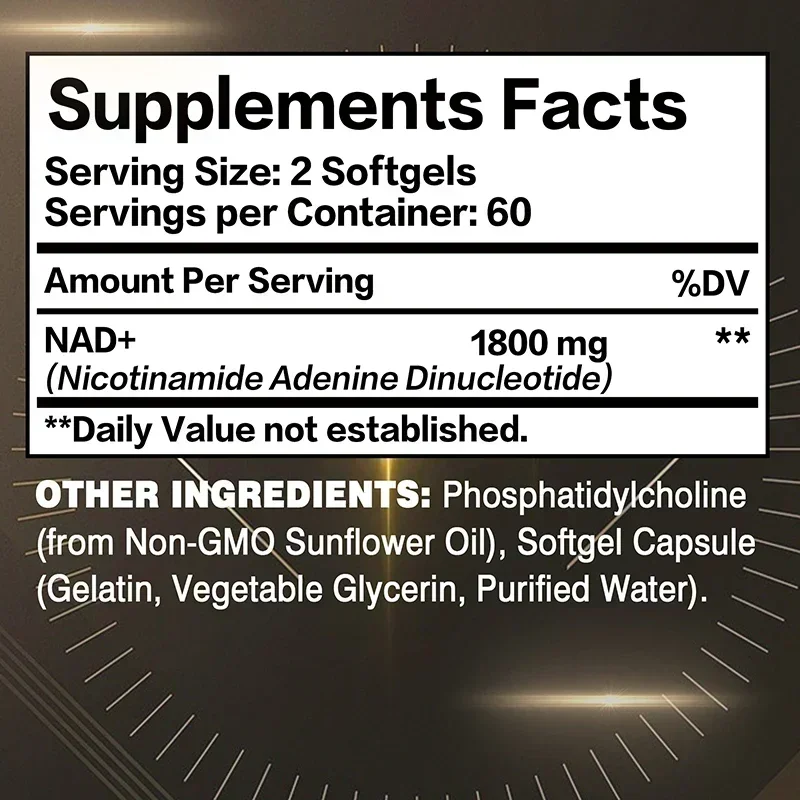 Liposomal NAD Supplement - wit - Resveratrol Capsule Anti Aging recension och pris
