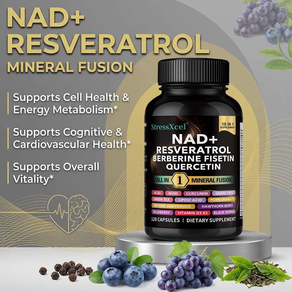 NAD+ Supplement with Resveratr - Resveratrol Capsule Anti Aging recension och pris