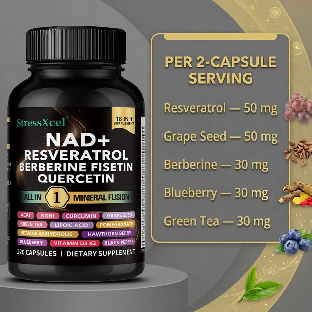 NAD+ Supplement with Resveratr - Resveratrol Capsule Anti Aging recension och pris