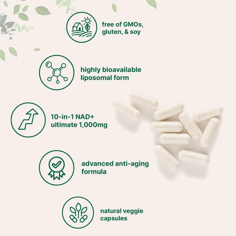Extra Strength NAD Supplement  - Resveratrol Capsule Anti Aging recension och pris