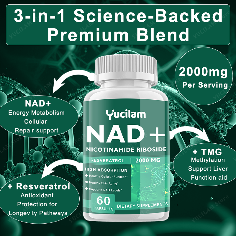 NAD+ Resveratrol Supplement -  - Resveratrol Capsule Anti Aging recension och pris